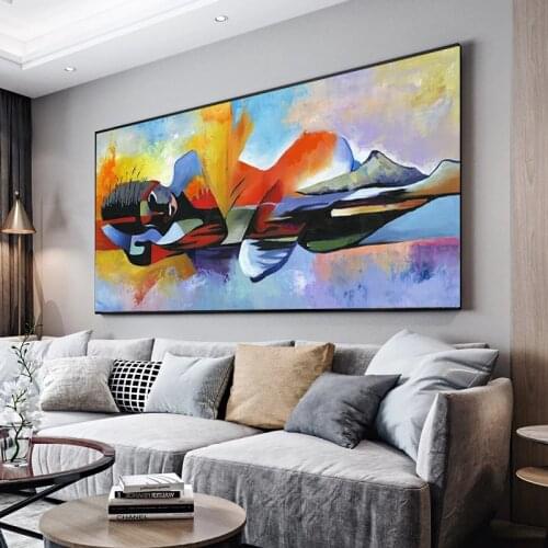 Abstract oil painting religious printing living room art poster canvas painting Living Room Home Decoration