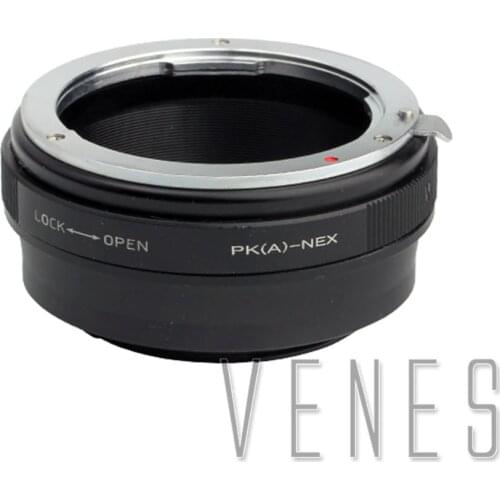 Venes P(K)A -NEX, Adjust Aperture Lens Adapter Suit For Pentax (A) -NEX to Suit for Sony E Mount NEX For A7s A5000 A3000