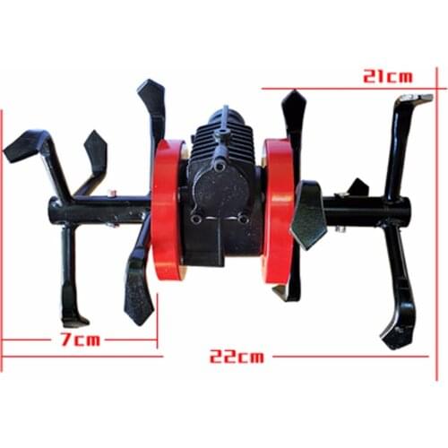Household cement concrete mixer Grass Trimmer PartsLawn mower loose soil head ditch wheel weeding wheel deep ploughing knife
