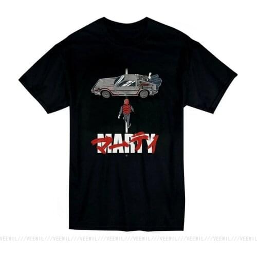 MARTY MCFLY BACK TO THE FUTURE DE LOREAN BLACK UNISEX Tees T-Shirt DW111 Popular T Shirt