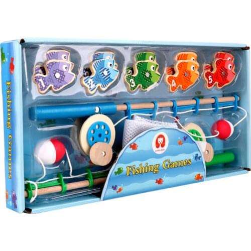 Baby Fishing Toy Children Pool Set Magnetic Puzzle 1-6 Years Old Children Magnetic Fishing