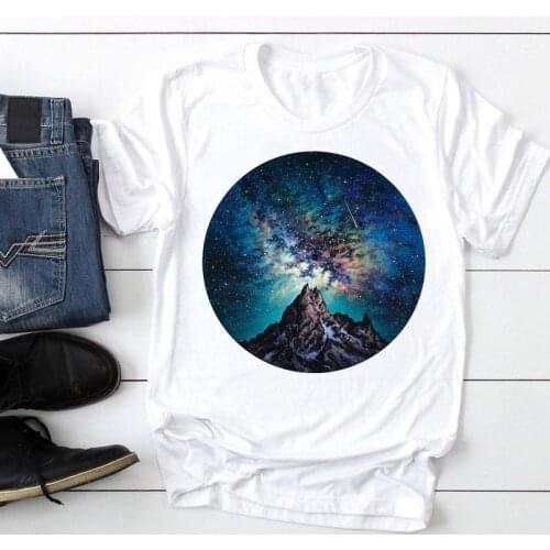 Women Short Sleeve Mountain Camper 90s Fashion Cartoon Summer Graphic T Top Lady Print Tee Female Tshirts Clothes T-Shirt