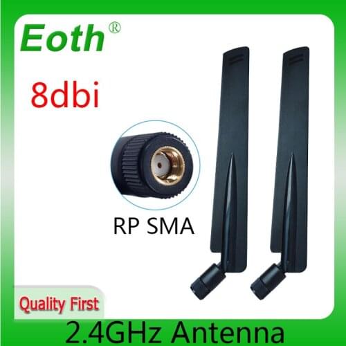 2.4GHz Antenna wifi real 8dBi RP-SMA Female 2.4G antena wi fi antenne Aerial antennas antenas for Wireless wi-fi Router