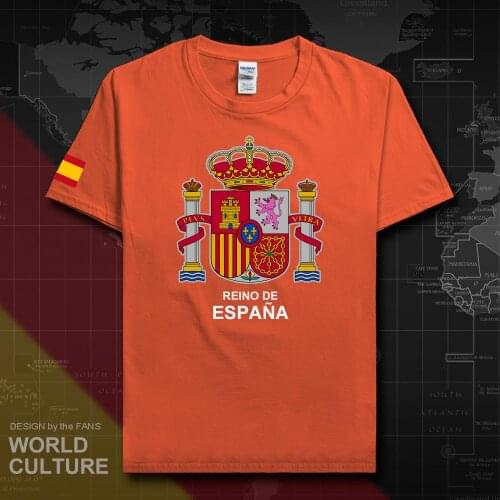 Kingdom of Spain Espana t shirt man t-shirts cotton nation team cotton meeting tees streetwear fitness ESP Spanish Spaniar 20