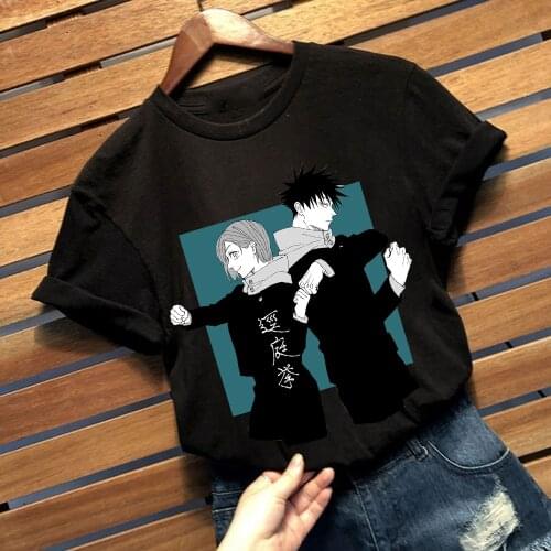 Anime Satoru Gojou Nobara Kugi Yuuji Itadori JuJutsu Kaisen T-shirt Unisex Fashion Casual Tee Tops