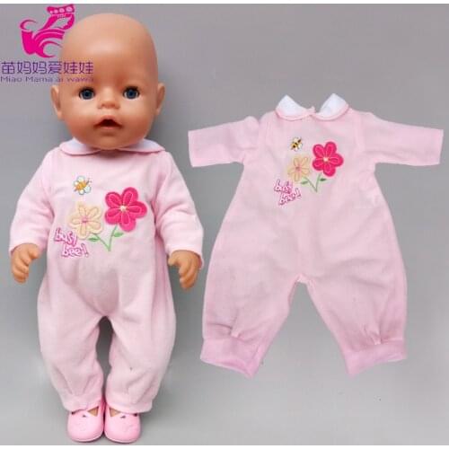 40cm Baby Doll clothes rompers for 17 inch doll clothes baby girl toys wears