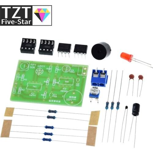 Temperature buzzer kit acousto-optic alarm parts DIY circuit student experiment training parts for arduino