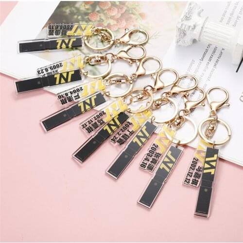 KPOP 1PCS TNT Teens in Times Name Birthday Keychain Pendant Genshin Impact Trinket Fans Collection Gifts