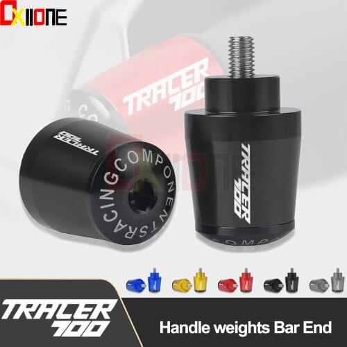 Motorcycle Handle Weights Bar Ends Cover Handlebar Hand Grips For Yamaha MT07 Tracer Trace 700 2016 2017 2018 2019 2020 2021