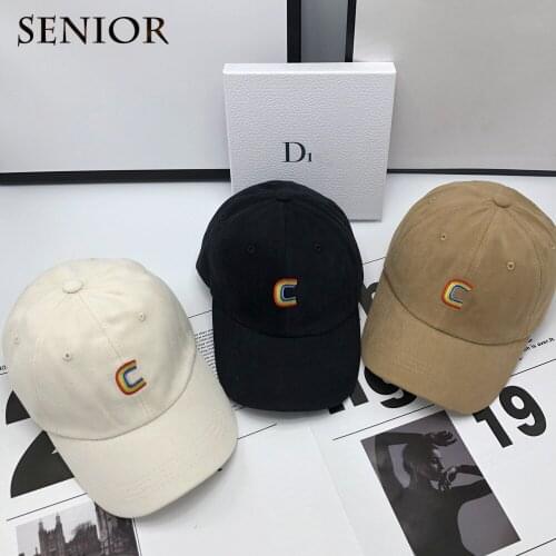 2021 New Rainbow Cap Adjustable Hip Hop Snapback Baseball Caps Men Women Fitted Trucker Dad Hat Bone Garros Couple Baseball Caps