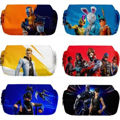 Fortnites Pencil Case Battle Royale Pencil Bag Storage Pencil Box Back To School Pen Case Cartoon Stationery Kids Birthday Gifts