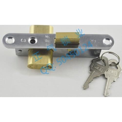 SJ052 small copper cylinder captain locked steel door locks aluminum door locked hook lock