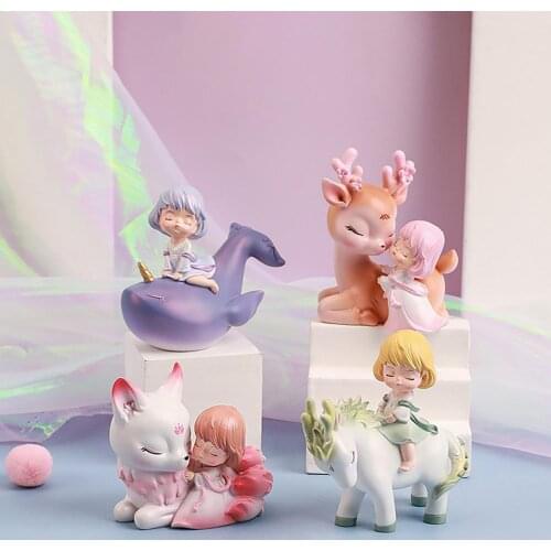 Random Art Blind Box Figure Vivid Colorful Resin Animal Figure Toy Popular Decoration Cartoon Design Delicate Craft Child Gift