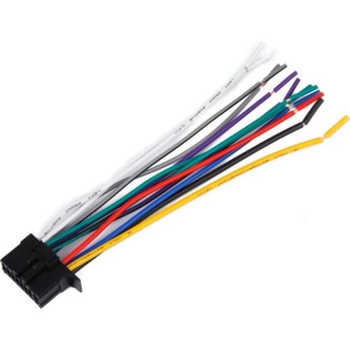 Replacement 16Pin Radio Wire Harness Audio Connector Line for Cars Speaker