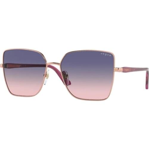 Vogue 4199 S 5075I6 58 Butterfly Sunglasses, Pink Gold Frame, Pink Gradient Blue, High Quality Vision, Desing Sunglasses 2021