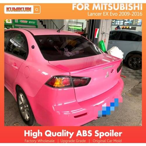 Rear Trunk Spoiler For Mitsubishi Lancer EX Evo 2009-2016 ABS Material Car Rear Wing Primer Color Tail Spoiler Car Accessories