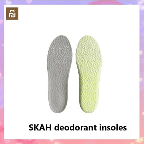 Xiaomi SKAH insoles Stretch Breathable Deodorant Cushion Insoles Orthopedic Pad Shock Absorption Increased insole For Shoes