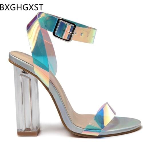 Pumps Women Shoes High Heels Sandals Women Sandals Summer 2021 Female Shoes Woman Designer Jelly Sandalias Transparentes Mujer