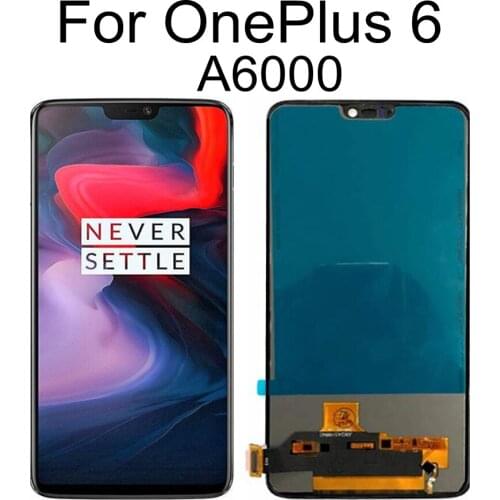 6.28" TFT LCD For Oneplus 6 LCD Display Touch Screen Digitizer Assembly 1+6 A6000 For Oneplus6 LCD Screen Replacement