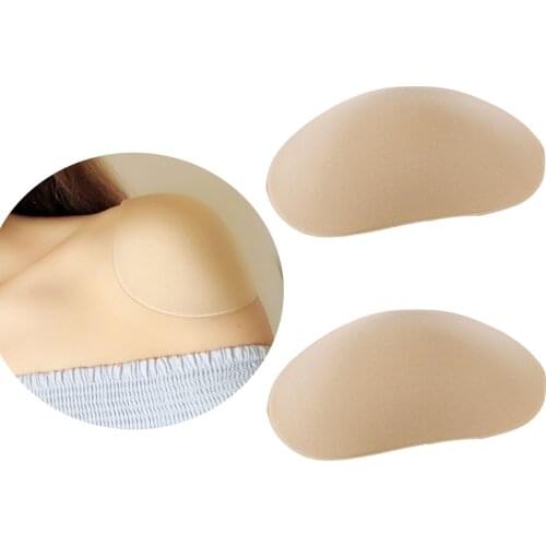 1Pair Soft Shoulder Pads Foam Silicone Padded Shoulder Padding Encryption Shoulder Push up Pads Adhesive Shoulder Enhancer