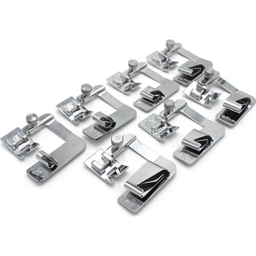 1 Pc Sew Accessories Rolled Hem Press Foot Hemmer Foot 2/8"- 8/8" Patchwork For Women Sewing Machine Household acessorios
