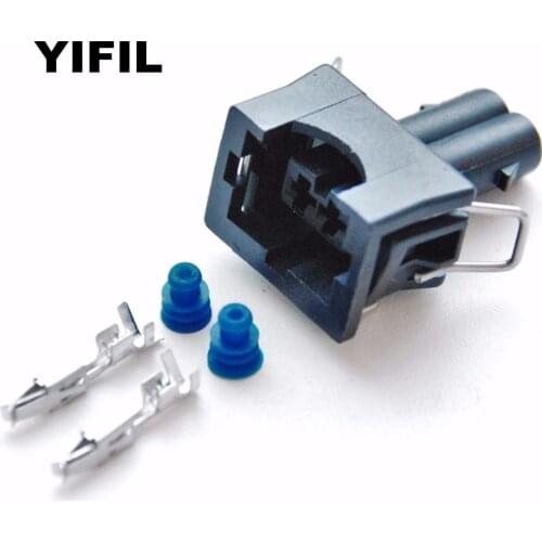 10pcs/lot TYCO 2 Pin/Way Female EV1 Fuel Injector Nozzle Waterproof Connector Plug Socket Housing For VAG 829441-1 037 906 240
