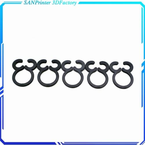 10PCS/lot 3D Printer Parts Ultimaker 2 Extended + UM2 ABS Braided Sleeve Clip Laser Cut 2mm Thick Bowden Tube Clip High Quality