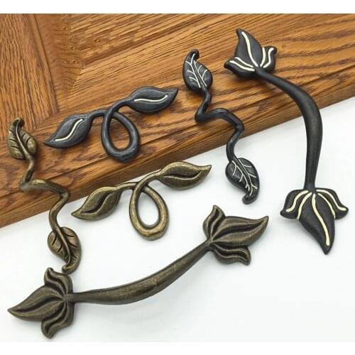 2 pc Chinese Antique Furniture Handles Drawer Pulls Kitchen Cabinet Knobs Handle, Cabinet Dresser Pull Handle Knob Door Handles