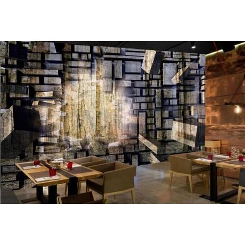 Customize 3d wall murals wallpape Broken hole vintage nostalgic stone wallpaers for living room bedroom home decor wallpaper