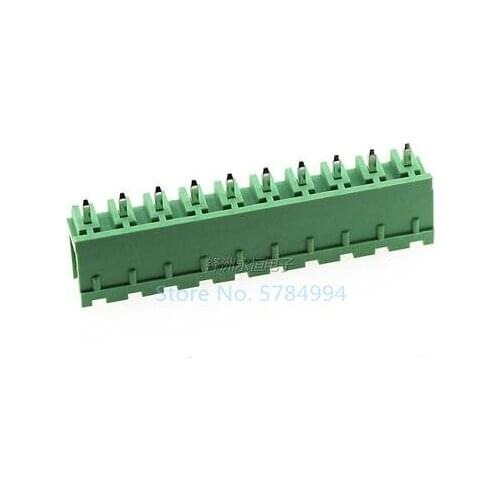 Free shipping 100PCS 2EDG5.08MM terminal block 2EDGV-5.08-10P male and female plug-in connector / straight pin type 10PIN