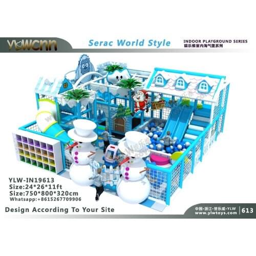 CE,TUV certificated kids soft indoor playground structure plastic slide Equipment Commercial Indoor soft Play house YLW-IN19613