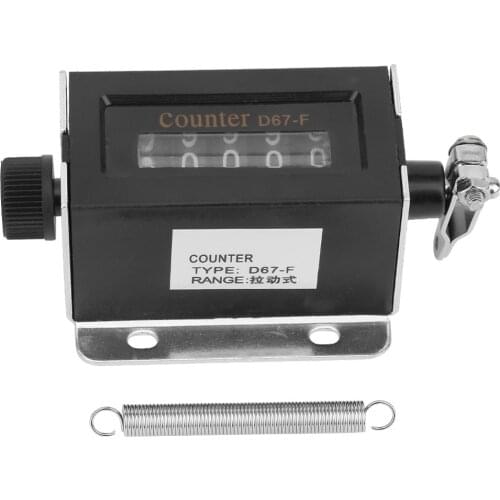 D67F 5 Digit Mechanical Resettable Manual Hand Pull Stroke Tally Counter New 2019