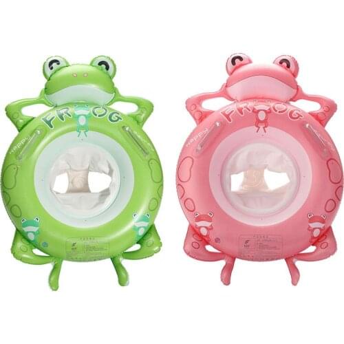 Baby Frog Swimming Ring Inflatable Infant Floating Kids Float Swim Pool Accessories Bath Inflatable Ring Toy Summer Outdoor Toys