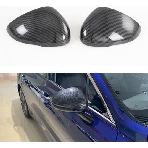 For KIA K5 2020 Car Rearview Mirror Cover Trim Exterior ABS Styling Molding Carbon Fiber Style Accessories