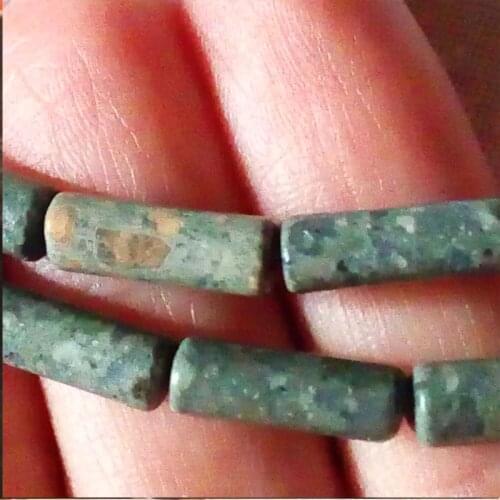FLTMRH fashion Jewelry 4x13mm Tubular natural stones Beads DIY Men and women bracelet necklace ear stud accessories make