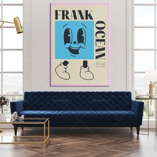 Frank Ocean-Music Poster-Performance-Art Printed Abstract Wall Art Oil Painting Canvas Modern Home Decoration Unique Gift