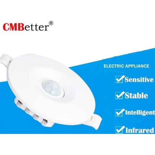 180 Degree Mini Infrared PIR Detection IR Ceiling Wall Recessed Motion Sensor Detector Auto Light Switch 110v-220v motion sensor