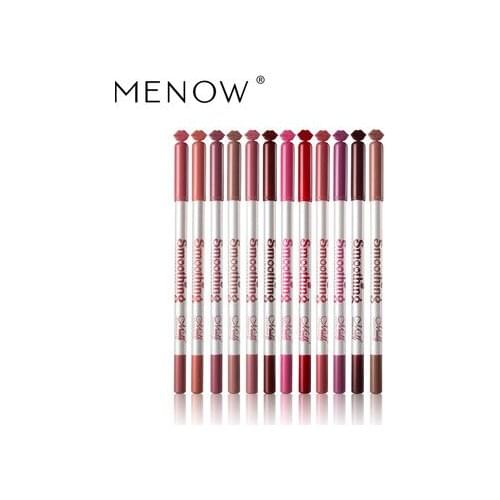 2021 Hot Sale Menow Cosmetics P124 Lip Liner 12 Mixed Colors Square Water Lipstick Pen