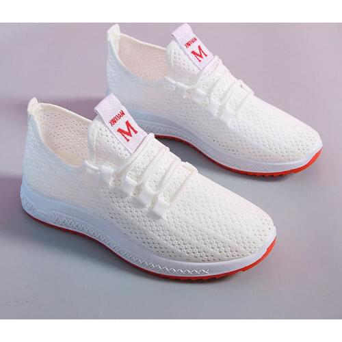 Women Casual Shoes Women Summer Loafers Lightweight Mesh Shoes Lady Sneakers Running Sports Shoes Vulcanized Skateboard Shoes