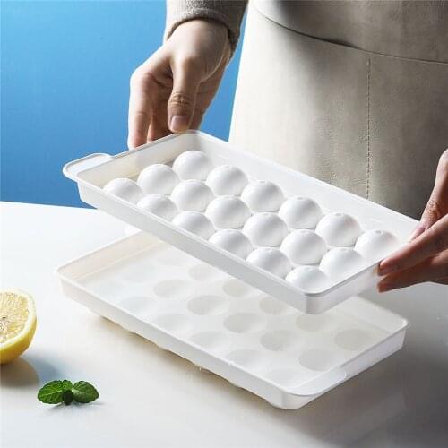Whisky Creativity Round Ice Ball Mold Maker Summer Plastic Large Ice Cube Mold DIY Ball Shaped Mould For Wine Drinks