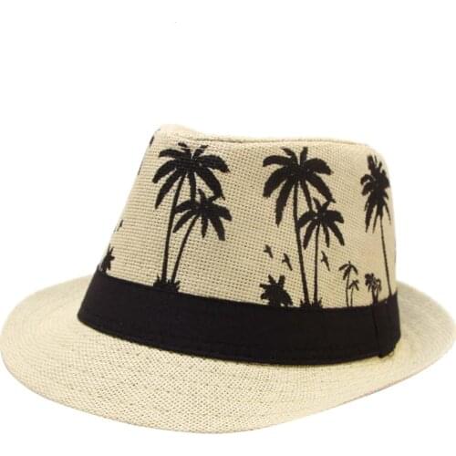 Adults Summer Fashion Sunscreen Straw Cap Beach Casual Fisherman Hat