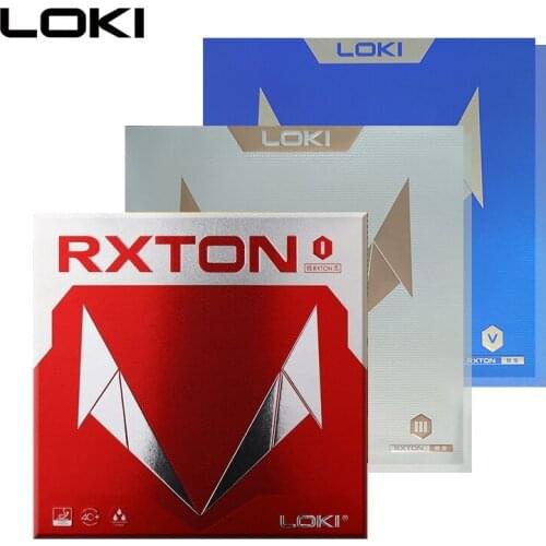 LOKI RXTON Table Tennis Rubber ITTF Approved Red Pimples-in Hard Sticky Ping Pong Rubber Sponge for Fast Attack/Loop/Control