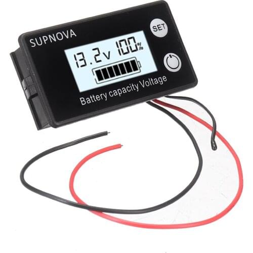 MAYITR 1pc High Quality Universal Battery Capacity Voltmeter Indicator LCD Display Digital Voltmeter Tester Monitor