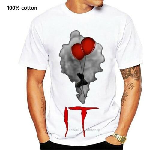 Mens Pennywise It Chapter Two Movie 2019 Short Sleeve Black T Shirt S 5Xl