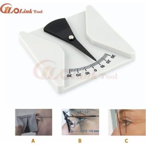 New Glasses Professional Measuring Eye Angle Ruler Inclinometer Gauging Tool Optical Measurement Instrument Protractor