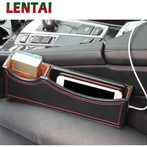 LENTAI For Hyundai solaris i30 tucson 2017 Toyota corolla 2008 yaris chr Land Rover 1PC Auto Car Seat Gap Box Armrest Organizer
