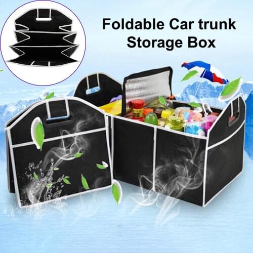 Car Trunk Organizer Storage Box Bags Toys Food Storage Container Bag Auto Accessories Multi-Use Tools For IC Card Mobile Phone
