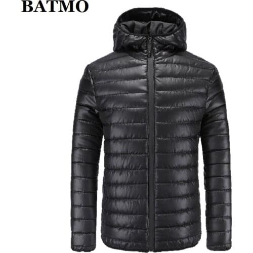 BATMO 2019 new arrival autumn&winter high quality hooded parkas men,mens winter jackets ,plus-size M-4XL MY02
