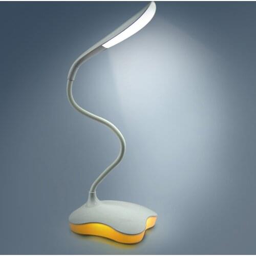 Dimmable Clover LED Sensor Desk Light Eye-Protection Lamp Flexible Night Lighting Table Lamp With USB Cable for Study