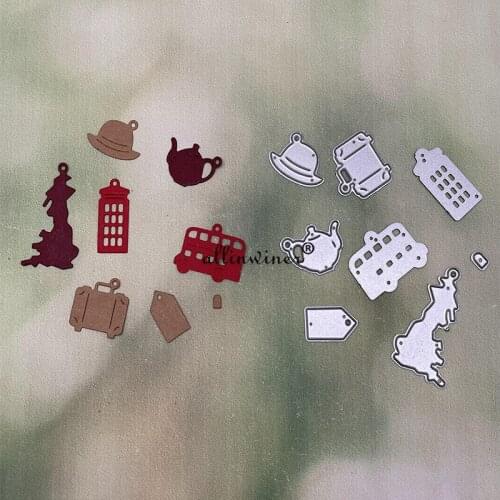 Various tag decorations Metal Cutting Dies Stencils For DIY Scrapbooking Decorative Embossing Handcraft Die Cutting Template